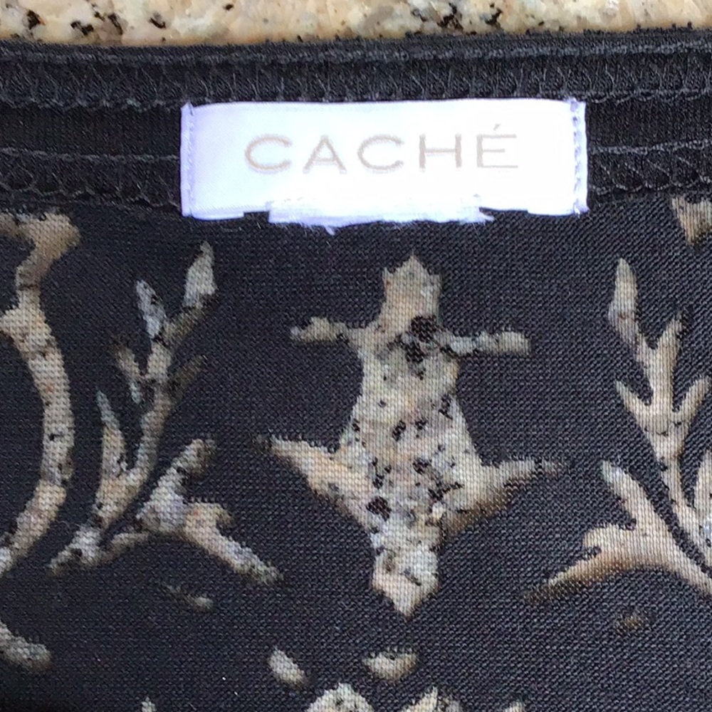 Cache Sheer Black Top - image 3